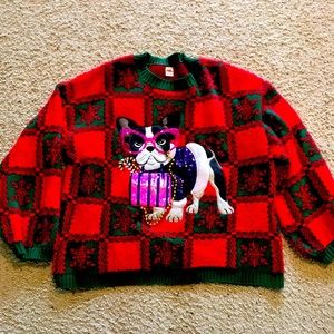 Fancy Dog Ugly Christmas Sweater
